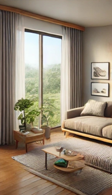 아파트 실내 거실 모습