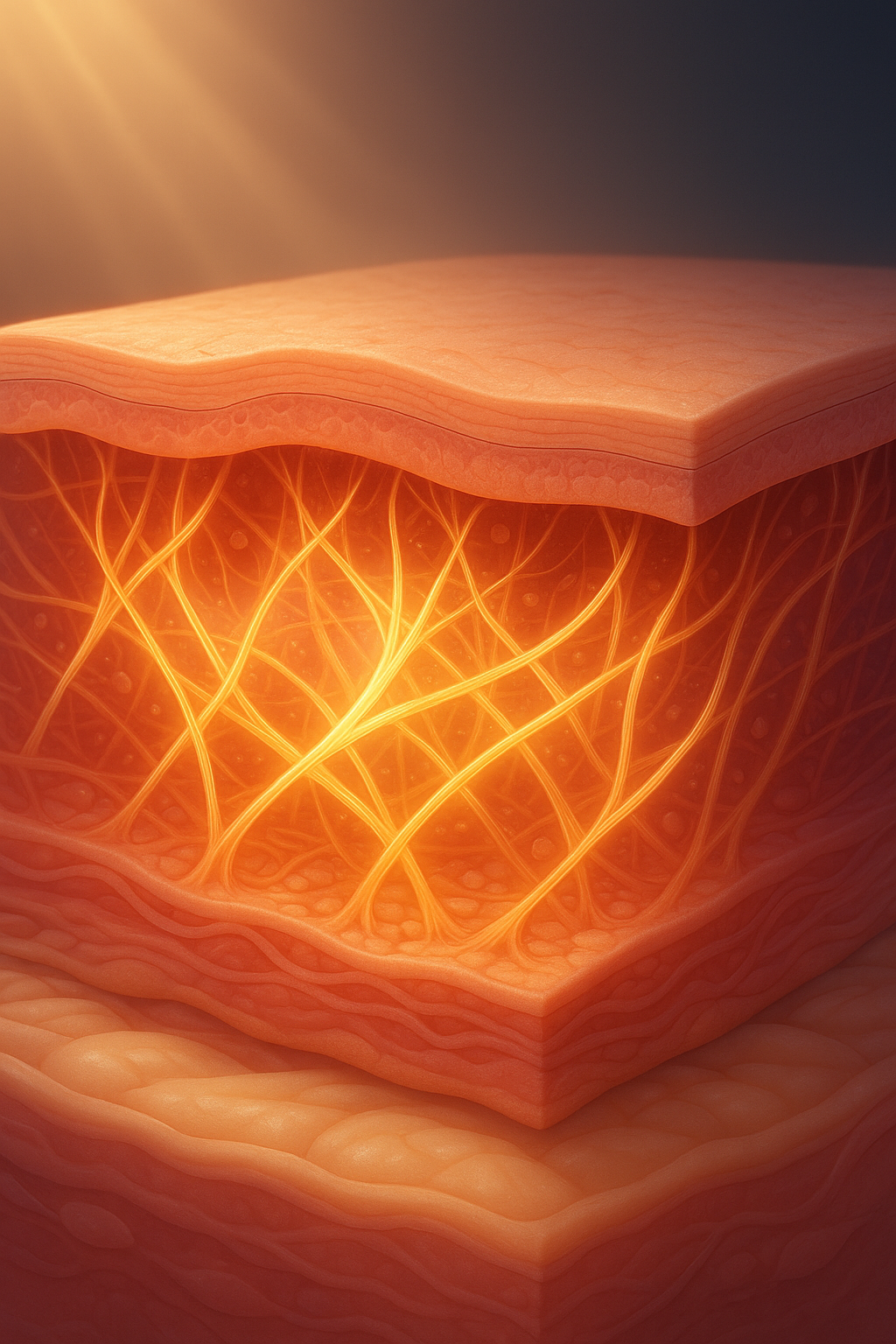 피부 진피층의 콜라겐 구조와 탄력 회복이다