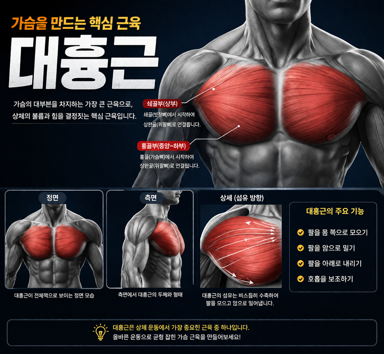 가슴 근육 구조
