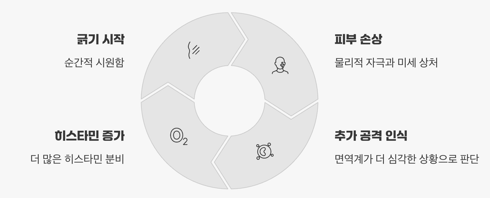 긁으면 더 가려워지는 악순환의 고리