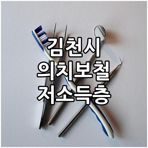 2025 김천시 저소득층 의치보철 지..