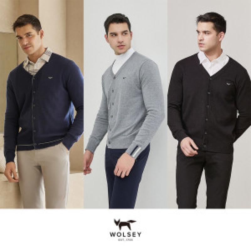 24SS최신상 Wolsey 울시 남성 클래식 봄 가디건 3종