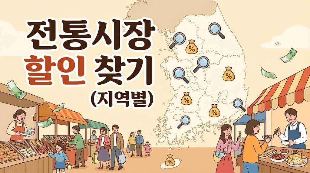 전통시장 할인 찾기 (지역별)