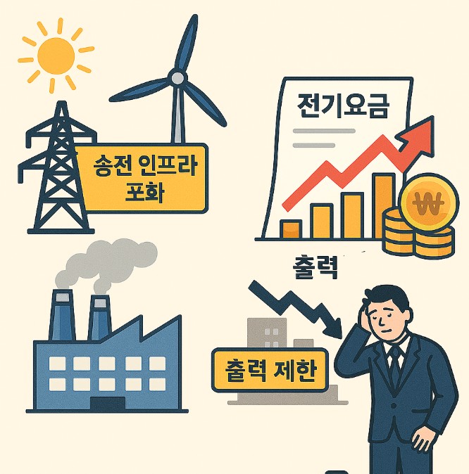 기저발전 축소가 몰고 올 경제적 충격과 비용 현실 관련 그림