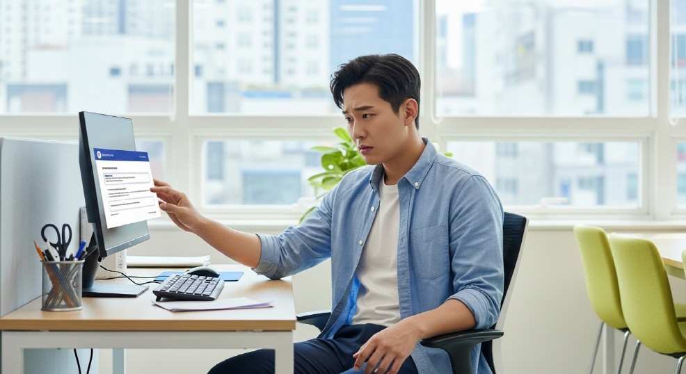 빠진 파일 강조