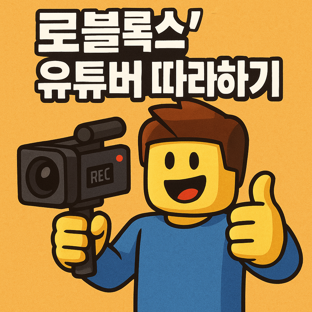 로블록스 유튜버 따라하기