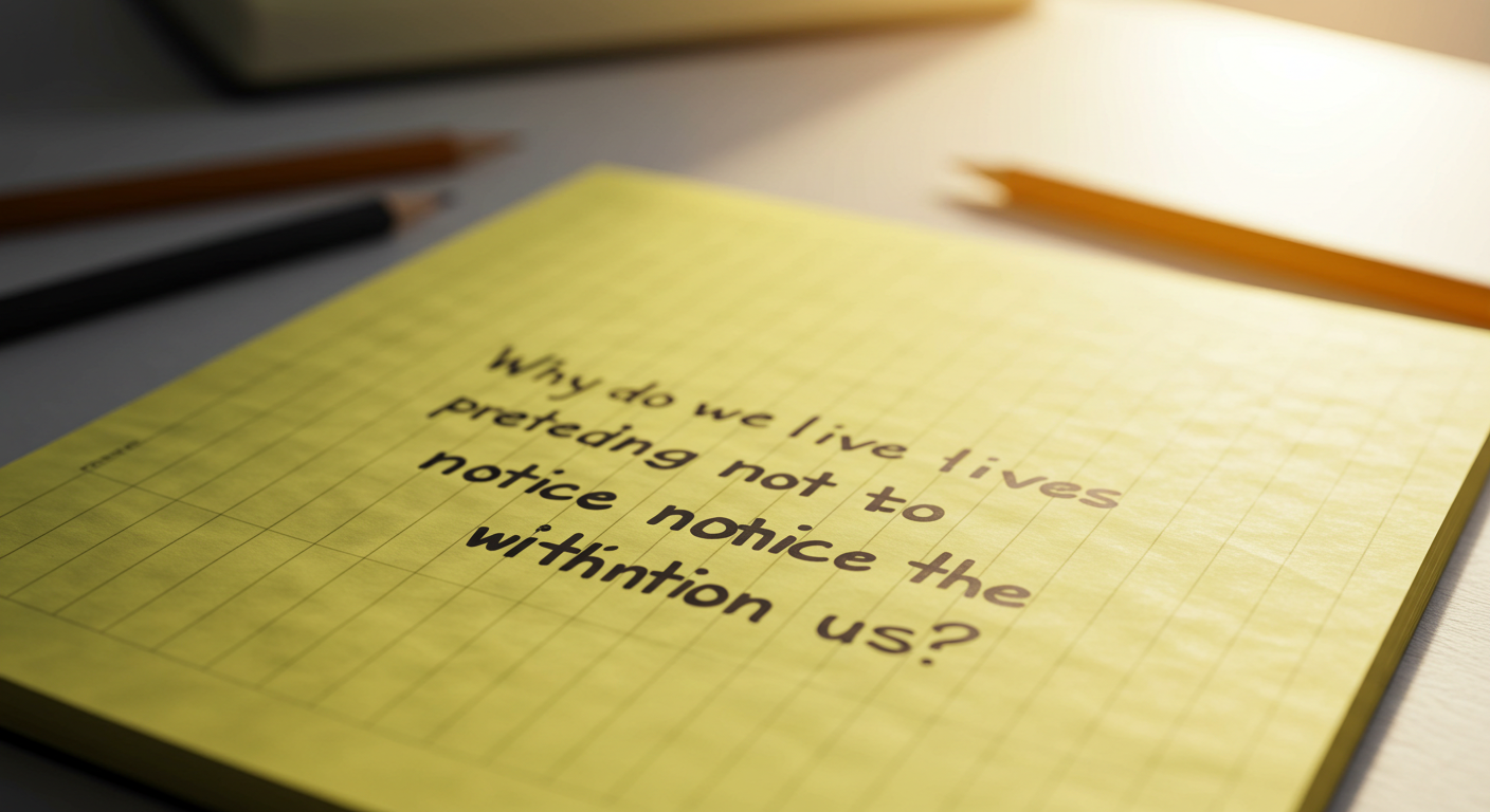 왜 우리는 내면의 모순을 모른 척하고 살아갈까?