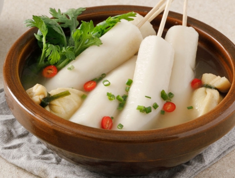 한국의 떡 종류 가래떡-물떡꼬치