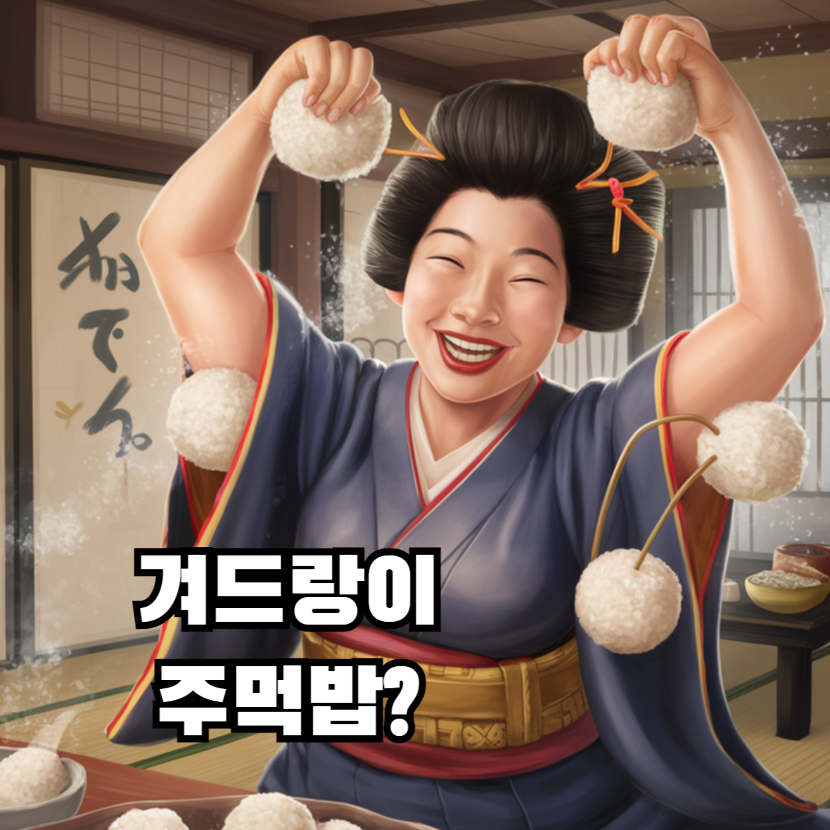 구루구루 북북노인 겨드랑이 주먹밥