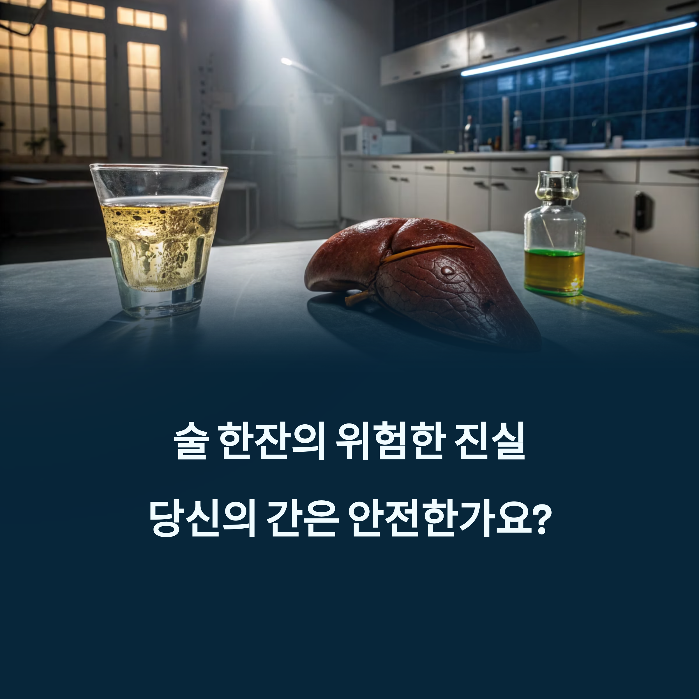 술 한잔의 위험한 진실: 간경화와 알코올의 충격적 관계에 대한 이미지