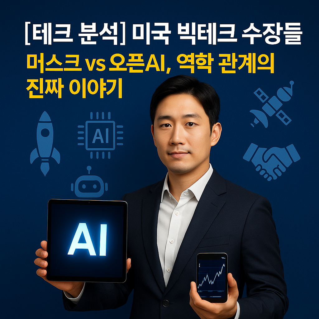[테크 분석] 미국 빅테크 수장들 ｜ 머스크 vs 오픈AI, 역학 관계의 진짜 이야기