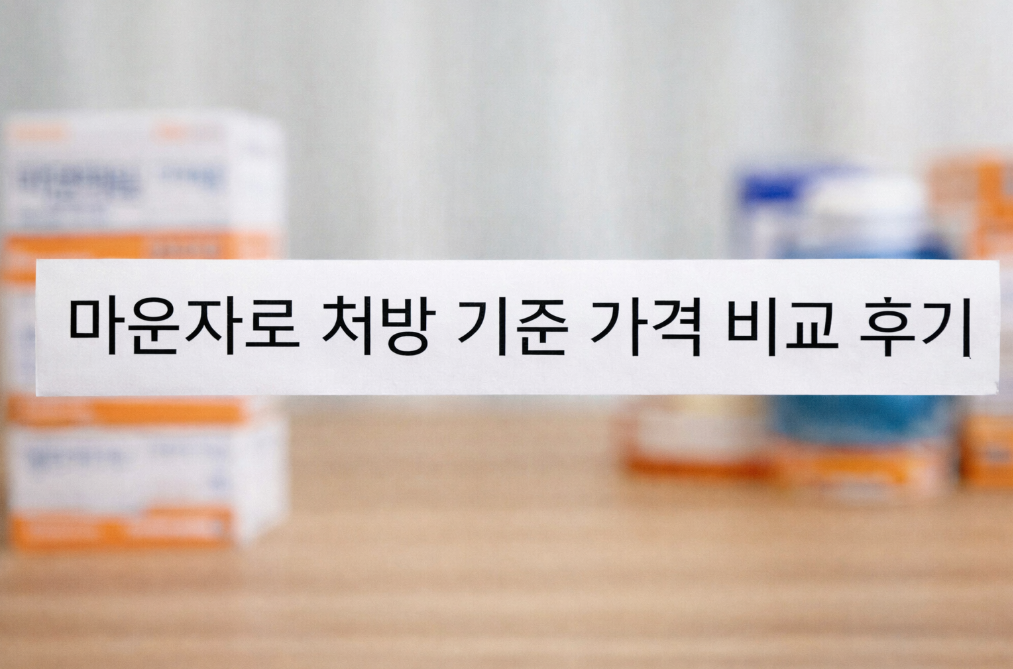 마운자로 처방 가격 실제 비교해본 솔직 후기