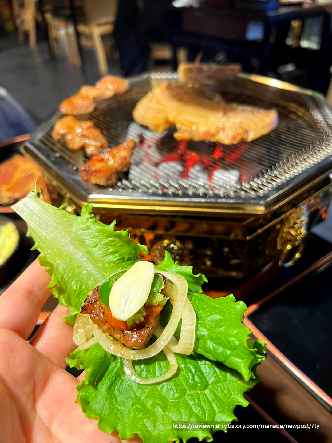 고기쌈 사진