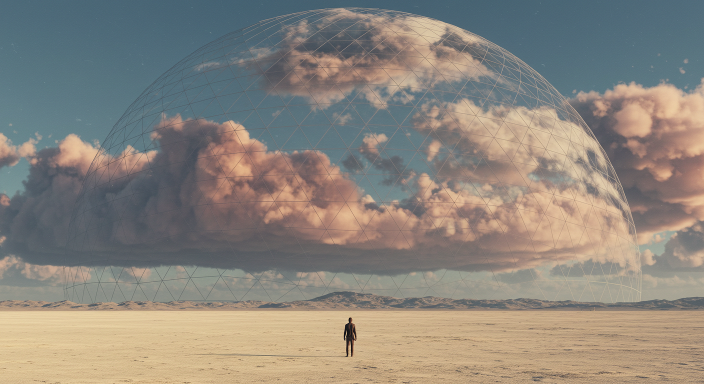 돔 안에 갇힌 모습