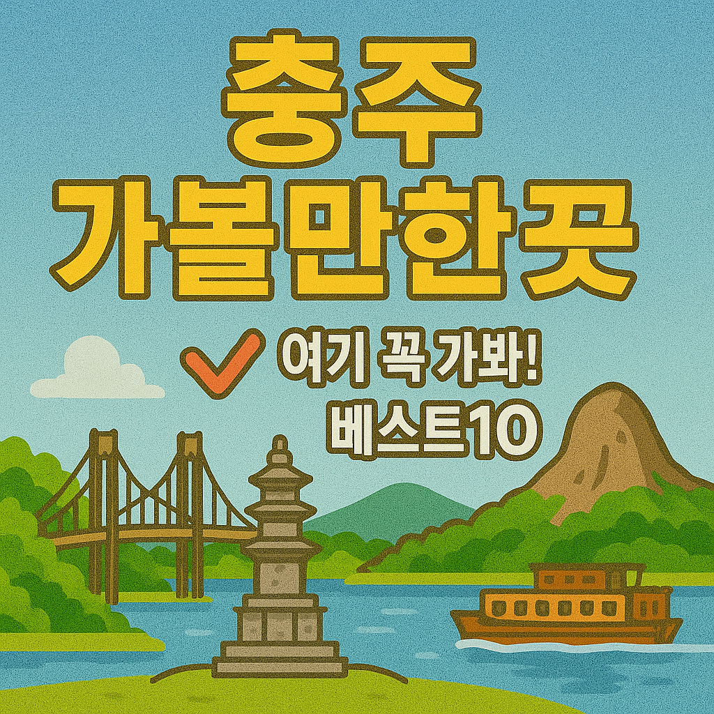 충주 가볼만한곳 베스트10
