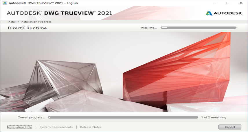 DWGTrueView 설치시작