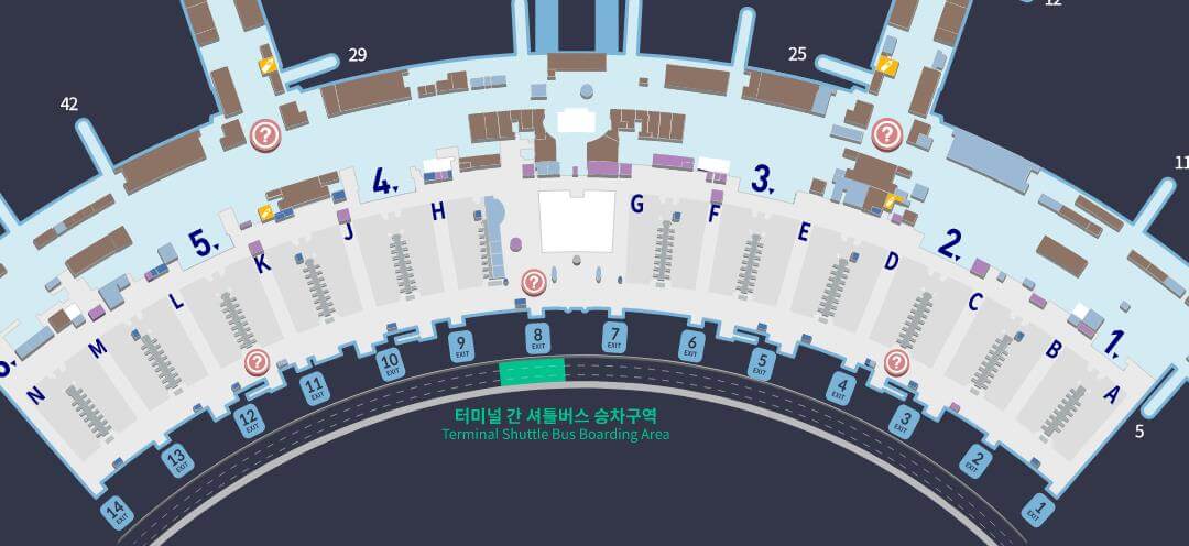 인천공항-3층-지도