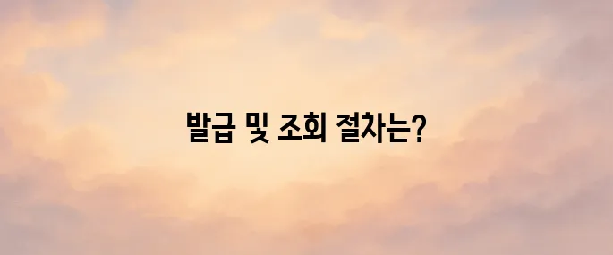 개인통관번호 발급 및 조회 변경 방법