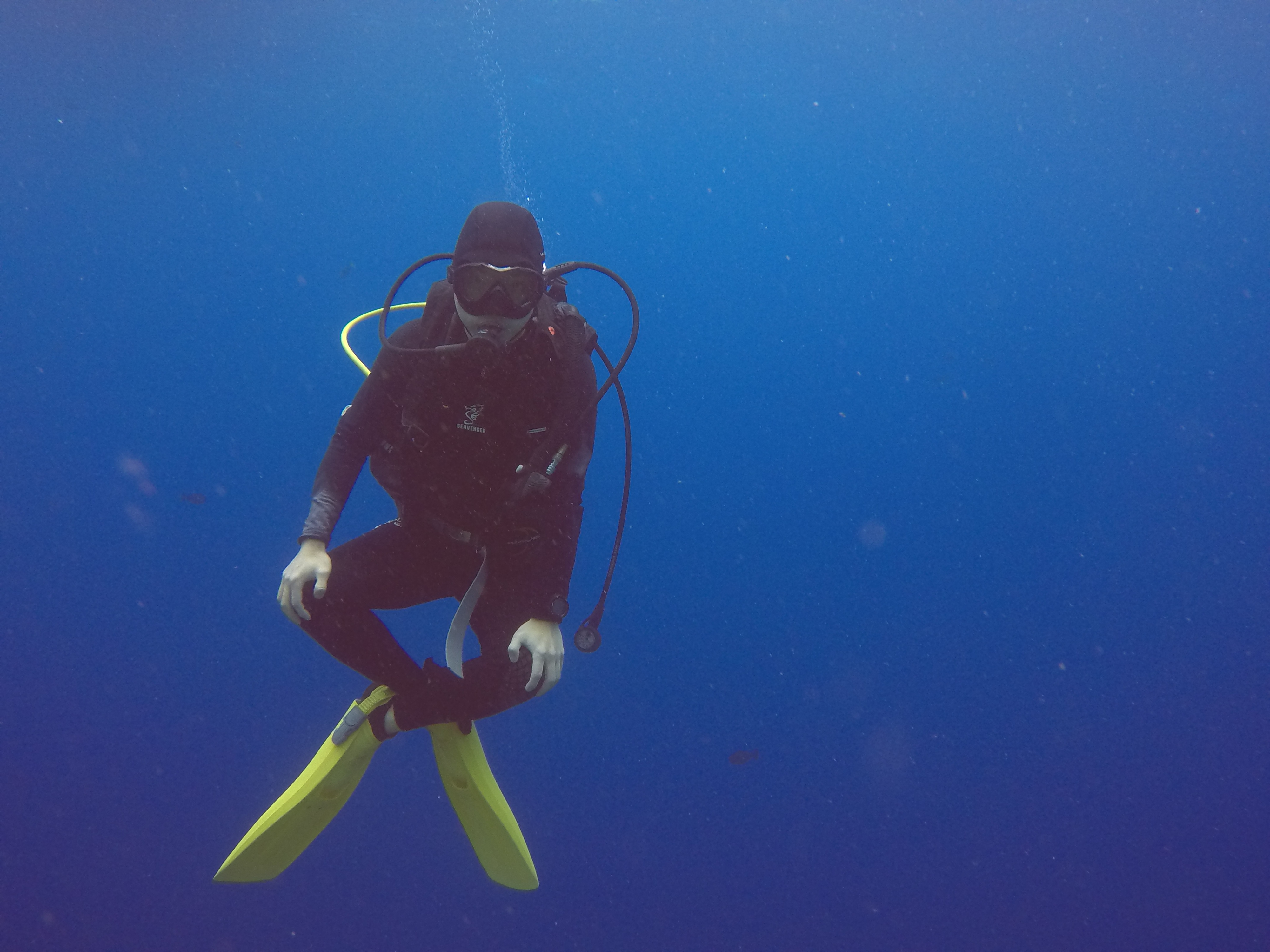스쿠버다이빙 호흡 부력조절 사진