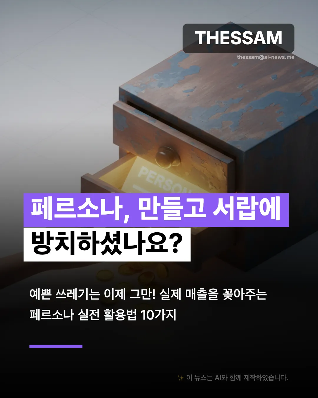 마케팅 성과가 없다면? 페르소나부터 다시 보세요