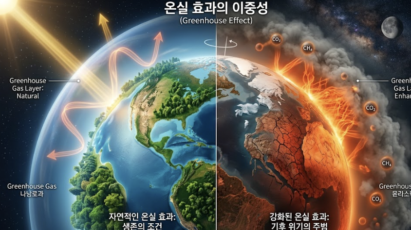 지구 생존의 보호막인가 기후 재앙의 서막인가, 온실 효과의 두 얼굴과 우리의 선택