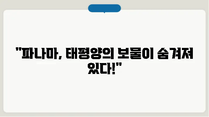 파나마 현대화