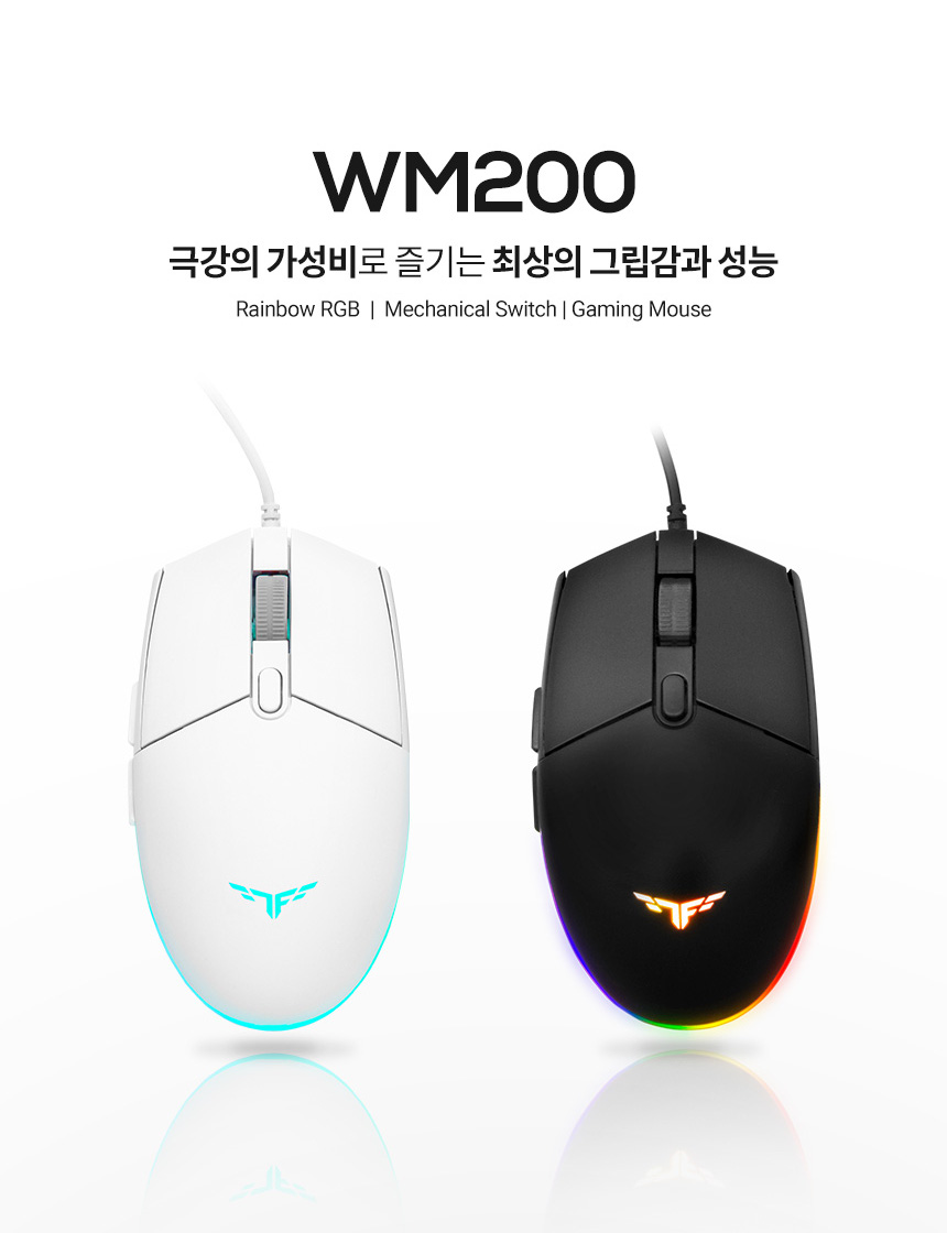 TFG WM200 RAINBOW 게이밍 마우스