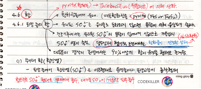 토양중의 황