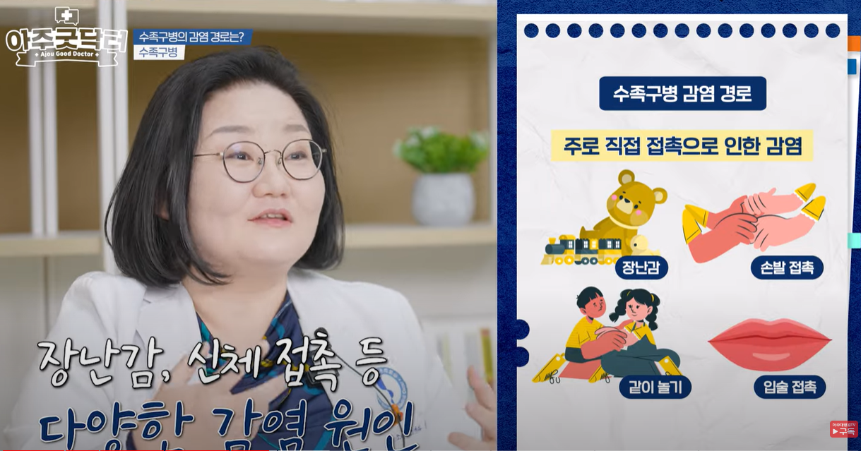 장난감, 신체접촉등으로 감염됩니다.