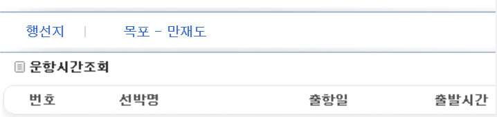 목포 만재도 배 시간표, 만재도 가는길 알아보기