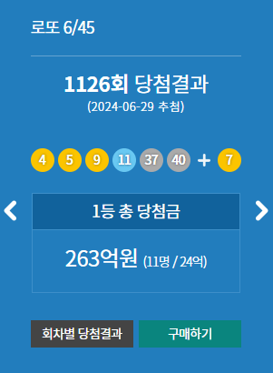 로또당첨번호
