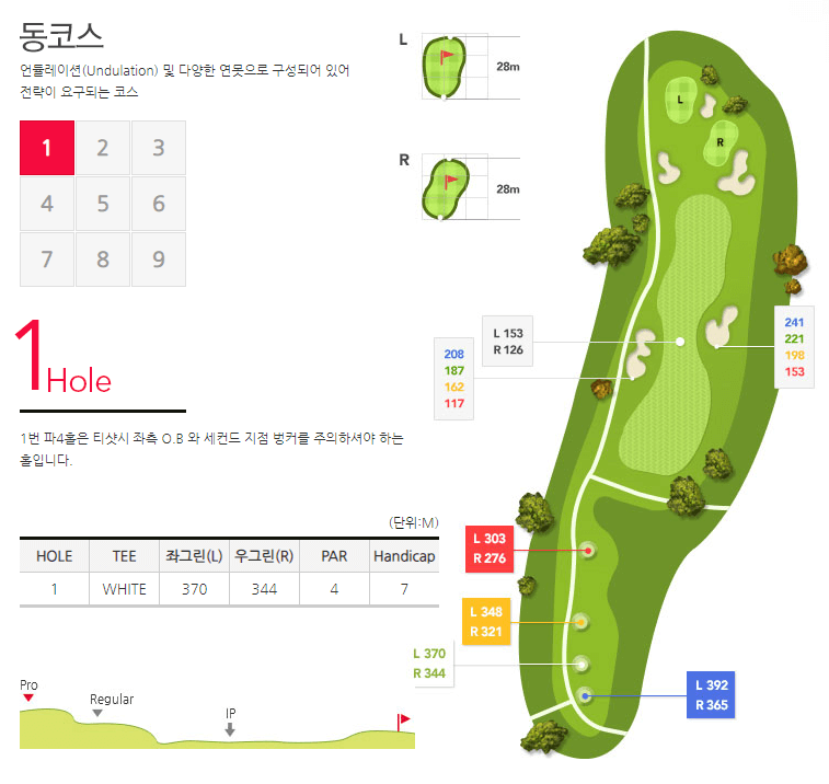 금강 컨트리클럽 동코스 01
