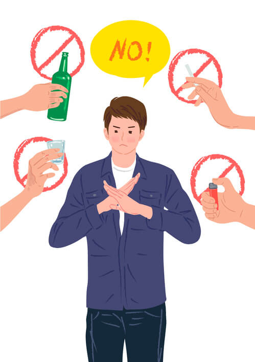 금주를 하는 남자