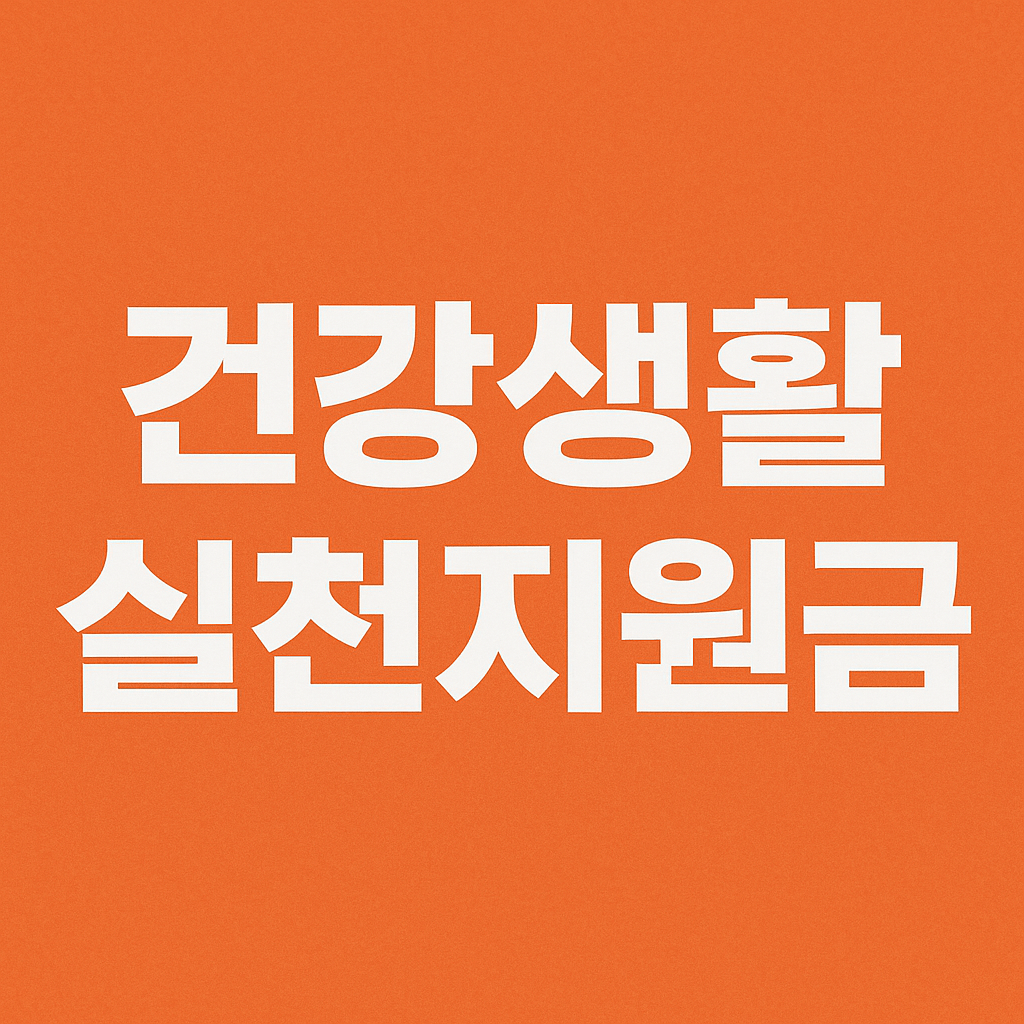 건강생활실천지원금