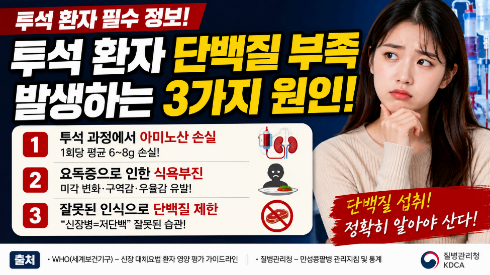 투석환자 단백질 부족 발생하는 3가지 원인 이미지사진