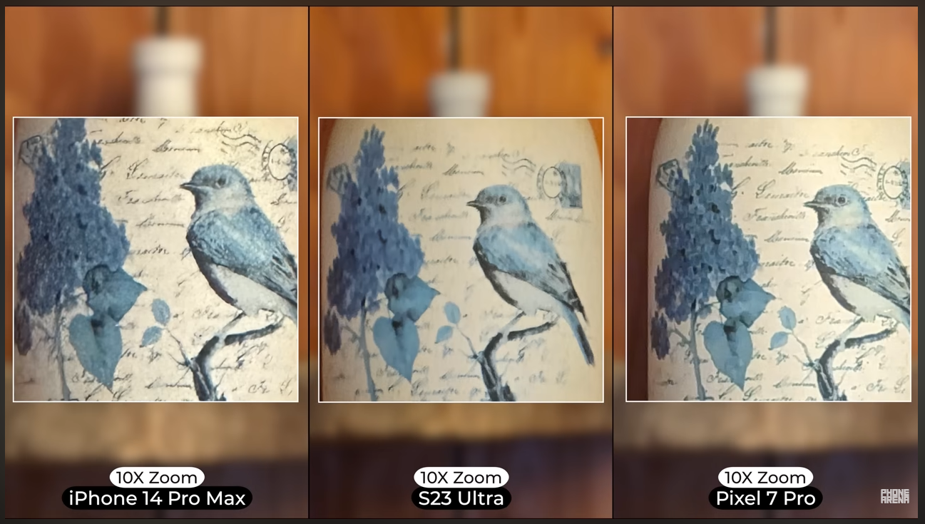 아이폰 14 프로 맥스, S23 울트라 10배 줌 이미지