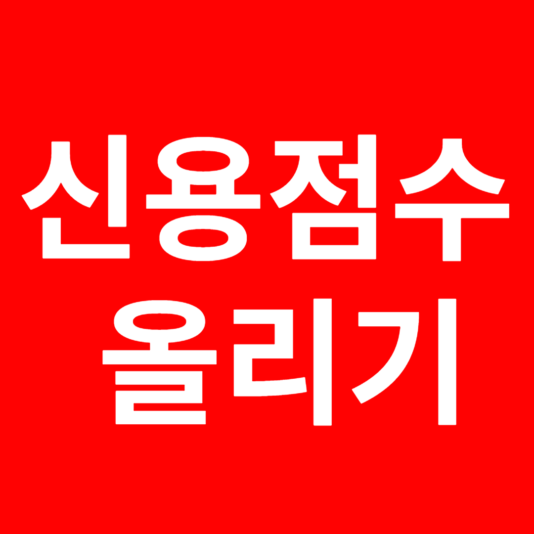 신용점수 올리기 신용점수 올리는 방법