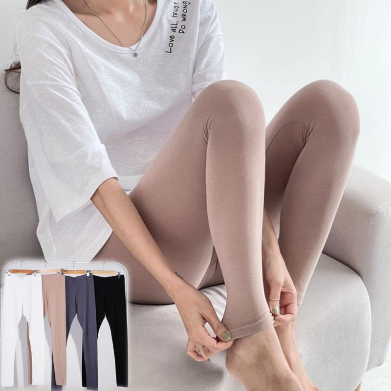 여성모달레깅스 키작녀 쫄쫄이 메쉬 편한 얇은 레깅스