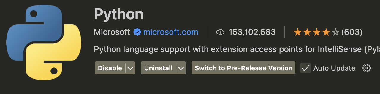 확장 프로그램 Python