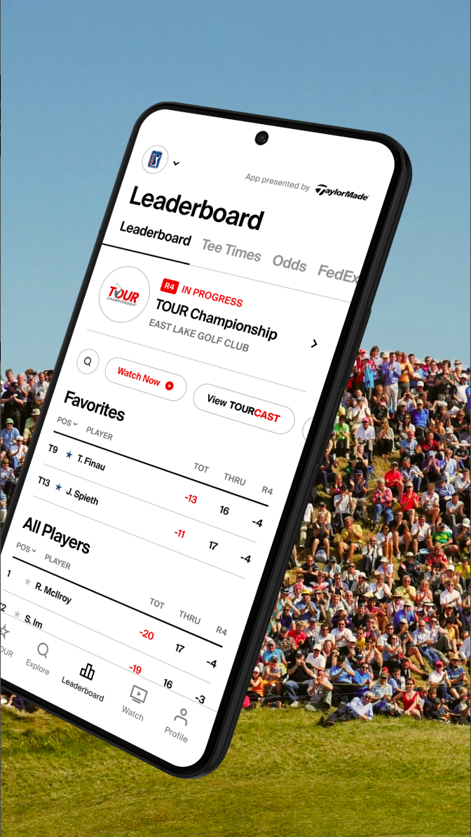 PGA TOUR, PGA투어, 실시간 경기 중계, 선수 정보 및 통계, PGA 투어 챔피언, Korn 페리 투어, 매켄지 투어, PGA 투어 라틴 아메리카 및 PGA 투어 중국