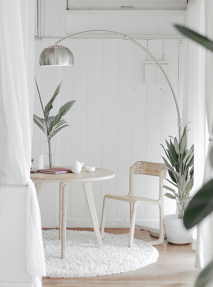 전구 아래 식물