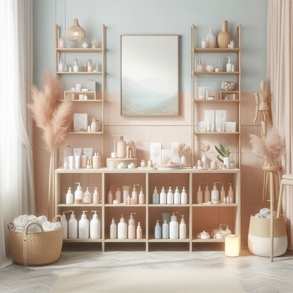 피부,체형관리 샵 배경