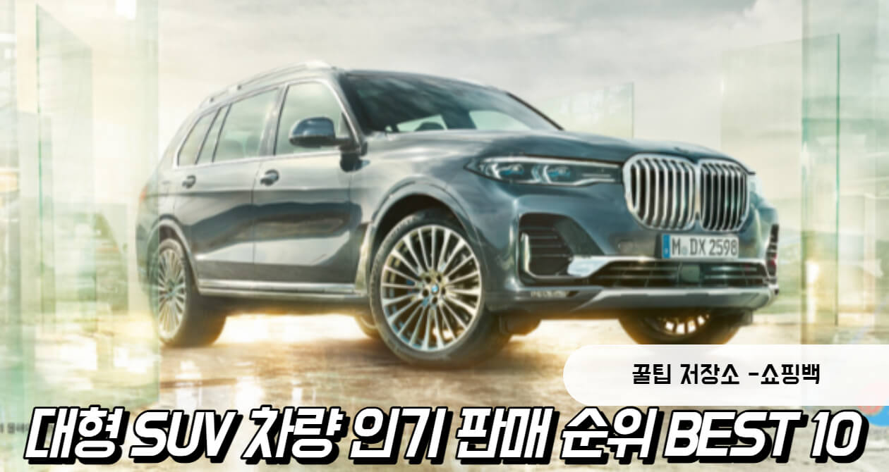 대형 SUV 차량 인기 순위 BEST 10 대형 SUV 차량 인기 순위 BEST 10