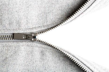 지퍼 슬라이더 부분의 업사진