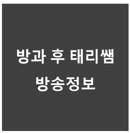 방과후 태리쌤