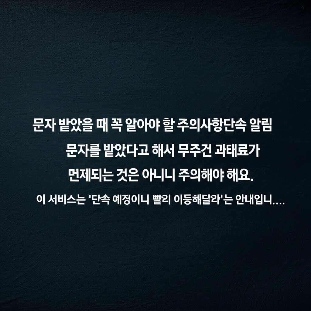 포항시 남구 주정차 단속 알림 서비스..