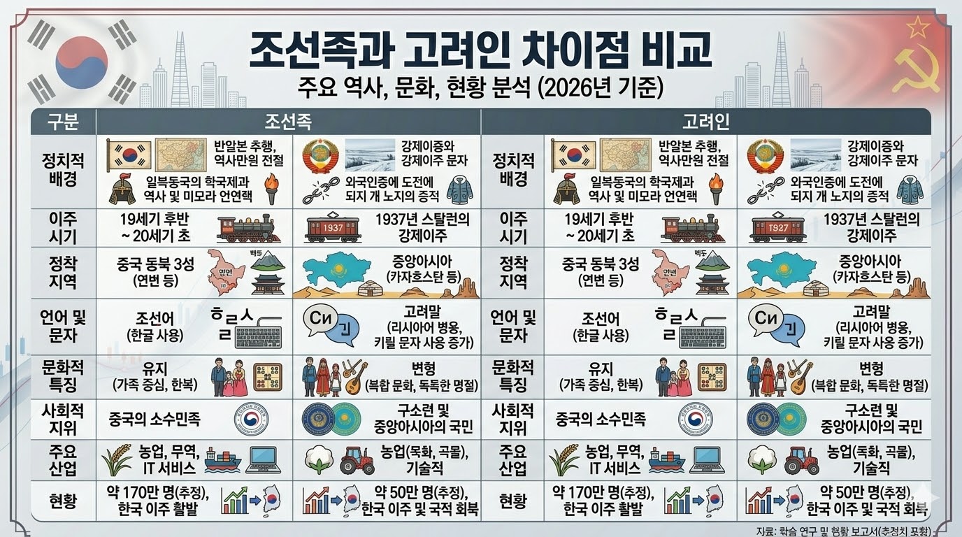 조선족과 고려인 국적과 정체성은 왜 다르게 느껴질까