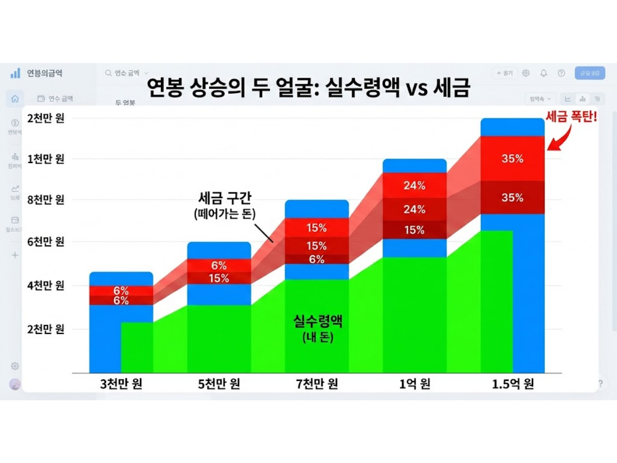 내 연봉 실수령액은? (3천 ~ 1억 표)