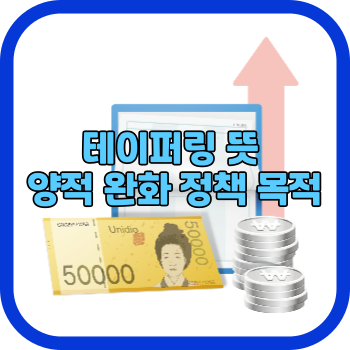 테이퍼링 뜻 양적 완화 정책 목적