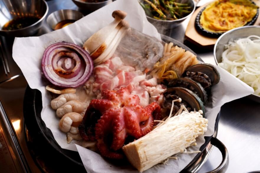 해물 삼합